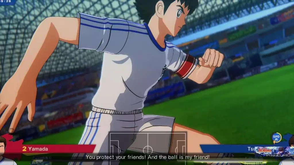 Gambar selebrasi gol dalam anime Captain Tsubasa