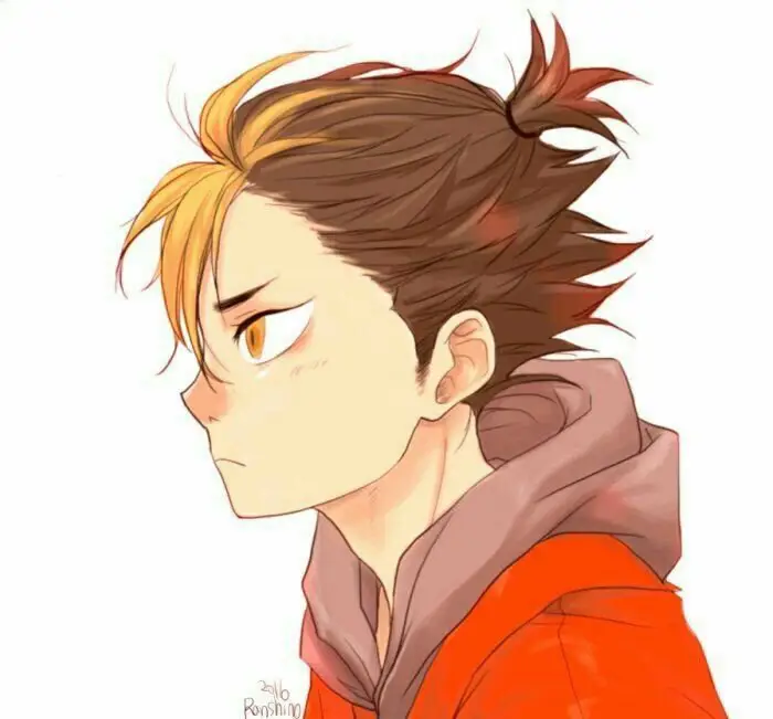 Noya Haikyuu merayakan poin