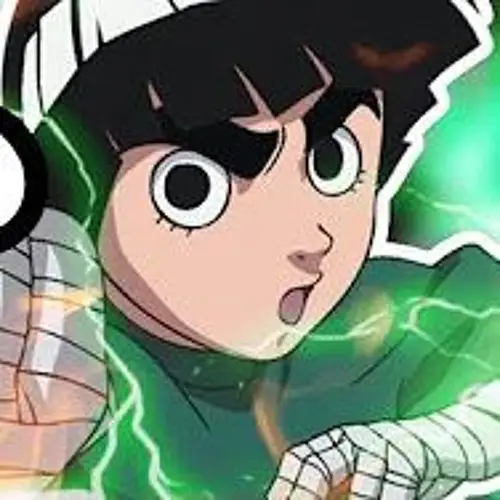 Gambar Rock Lee dengan tekad yang kuat