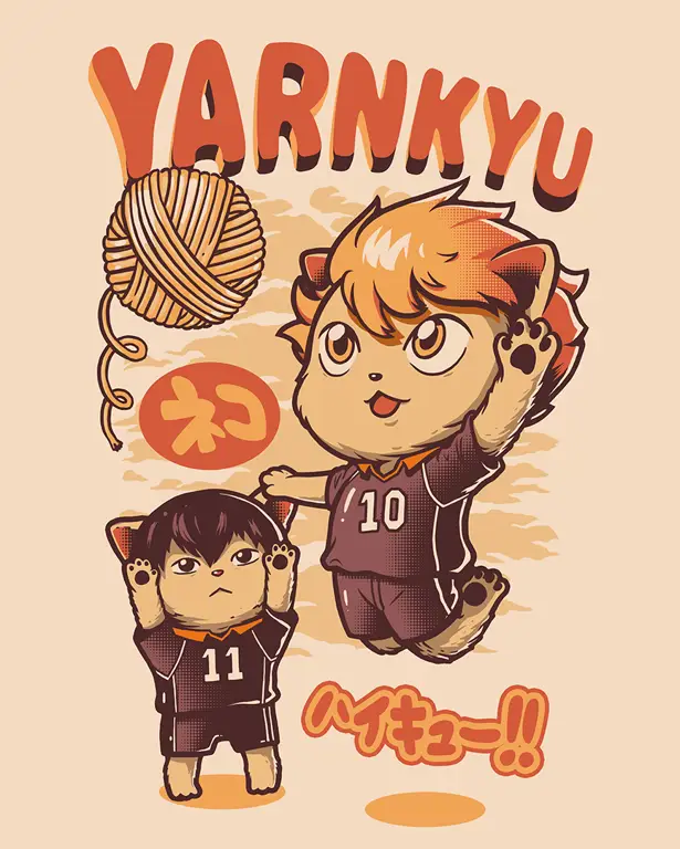 Gambar fanart berbagai karakter Haikyuu dalam AU mata-mata