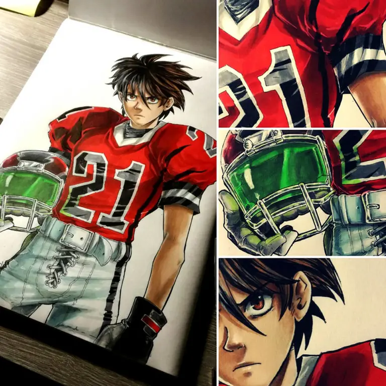 Gambar Sena Kobayakawa, karakter utama Eyeshield 21