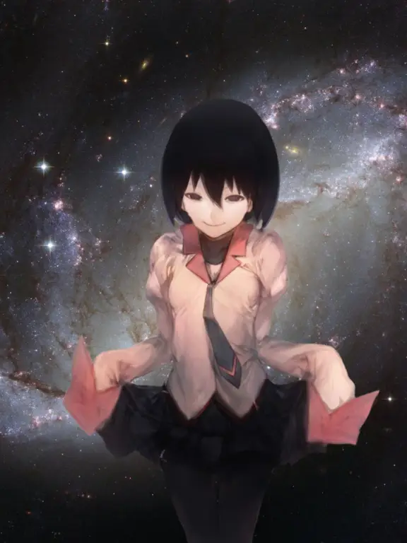 Ilustrasi dari anime Owarimonogatari