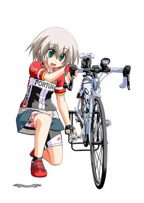 Seni Balap Sepeda Anime Ilustrasi balap sepeda bergaya anime