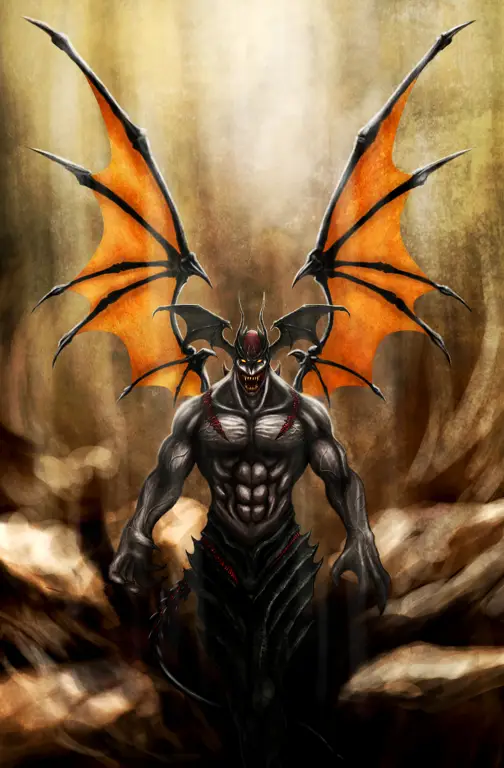 Ilustrasi seni Devilman yang menakjubkan