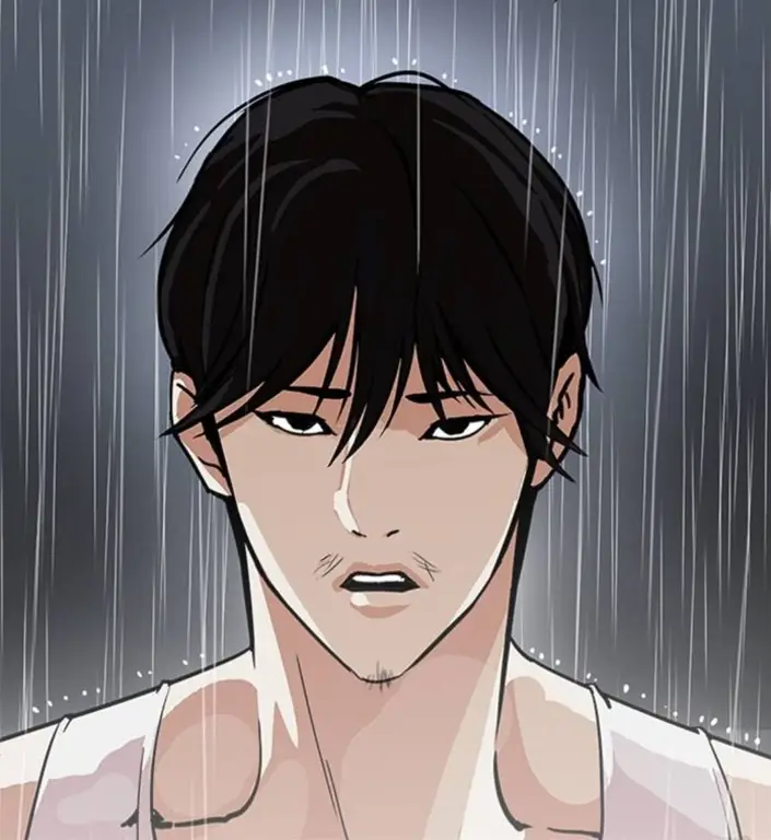 Gambar seni dari webtoon Lookism