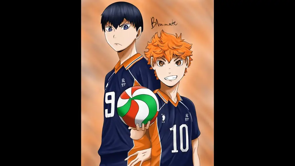 Seni digital Hinata dan Kageyama