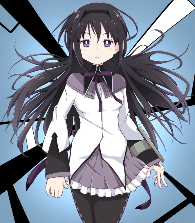 Gambar fanart Homura Akemi dari Madoka Magica