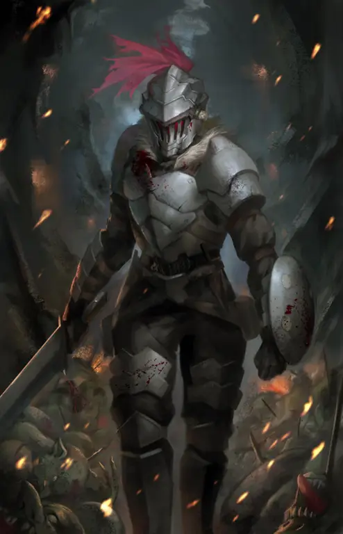 Ilustrasi seni dari anime Goblin Slayer