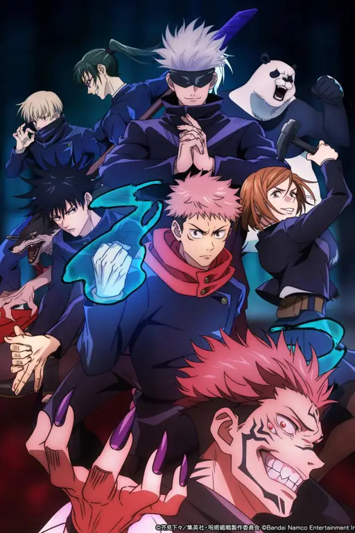 Ilustrasi manga Jujutsu Kaisen yang memukau