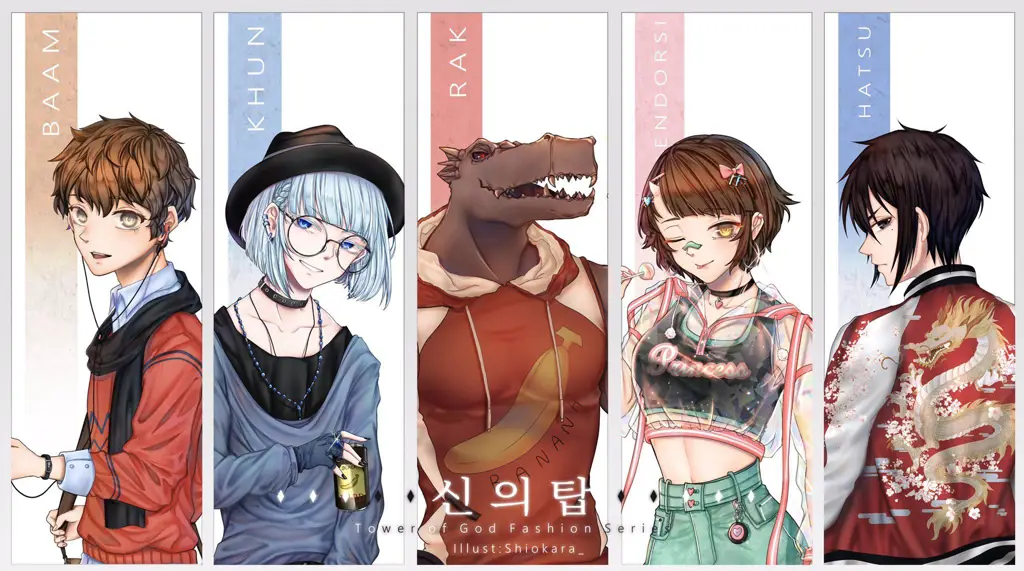 Ilustrasi karya seni manhwa Tower of God