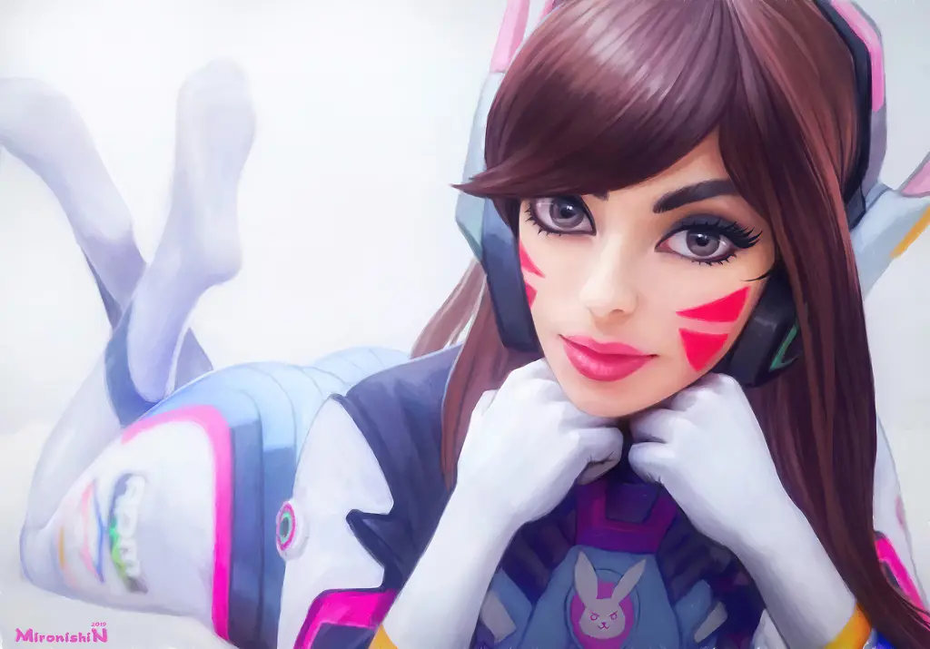 Gambar fanart D.Va Overwatch