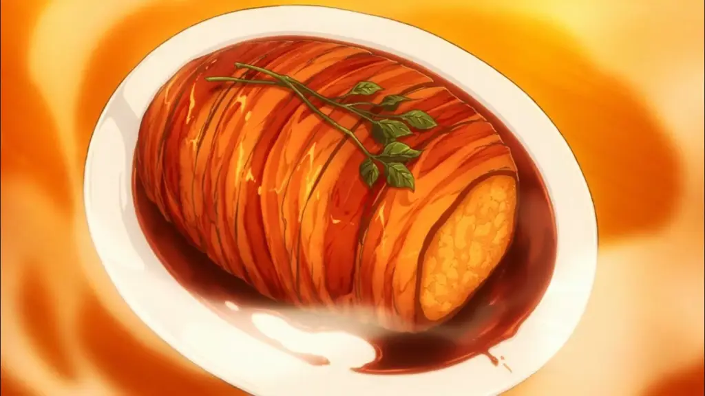 Contoh plating makanan yang indah dari Shokugeki no Soma