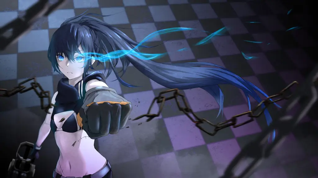 Ilustrasi karya seni dari anime Black Rock Shooter Dawn Fall