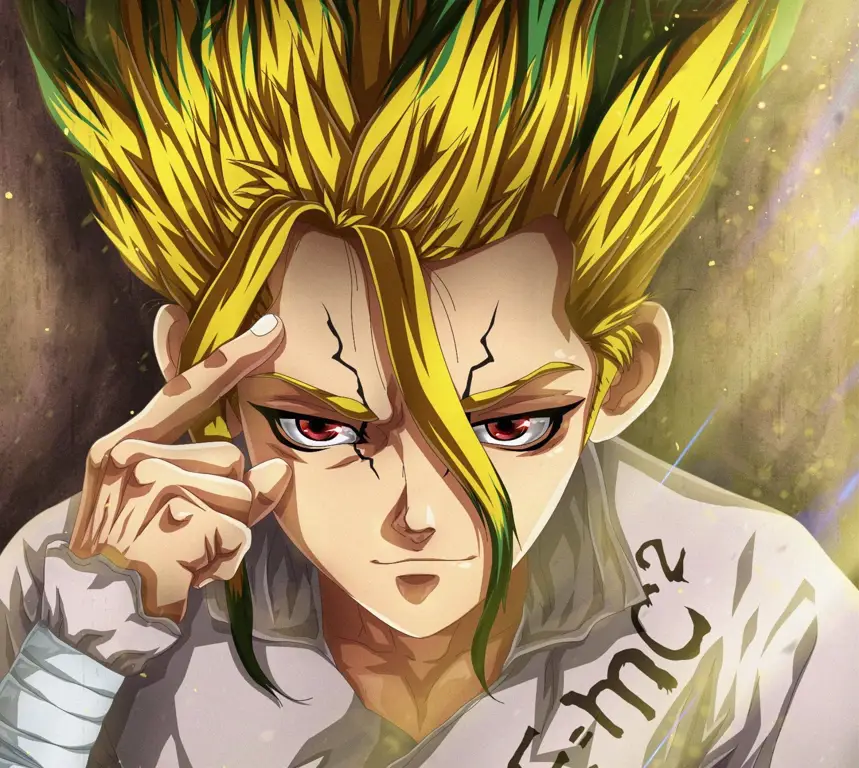 Senku Ishigami dalam Dr. Stone Senku Ishigami, tokoh utama Dr. Stone