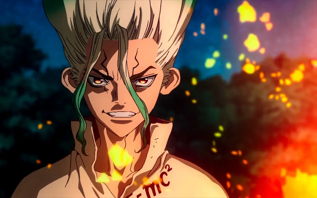 Senku Ishigami, tokoh utama dalam anime Dr. Stone.