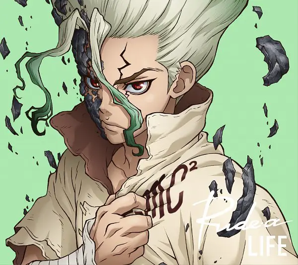 Gambar Senku Ishigami, tokoh utama dalam anime Dr. Stone