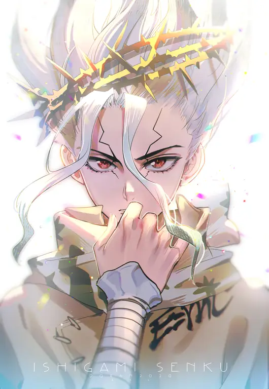 Gambar Senku Ishigami, tokoh utama Dr. Stone