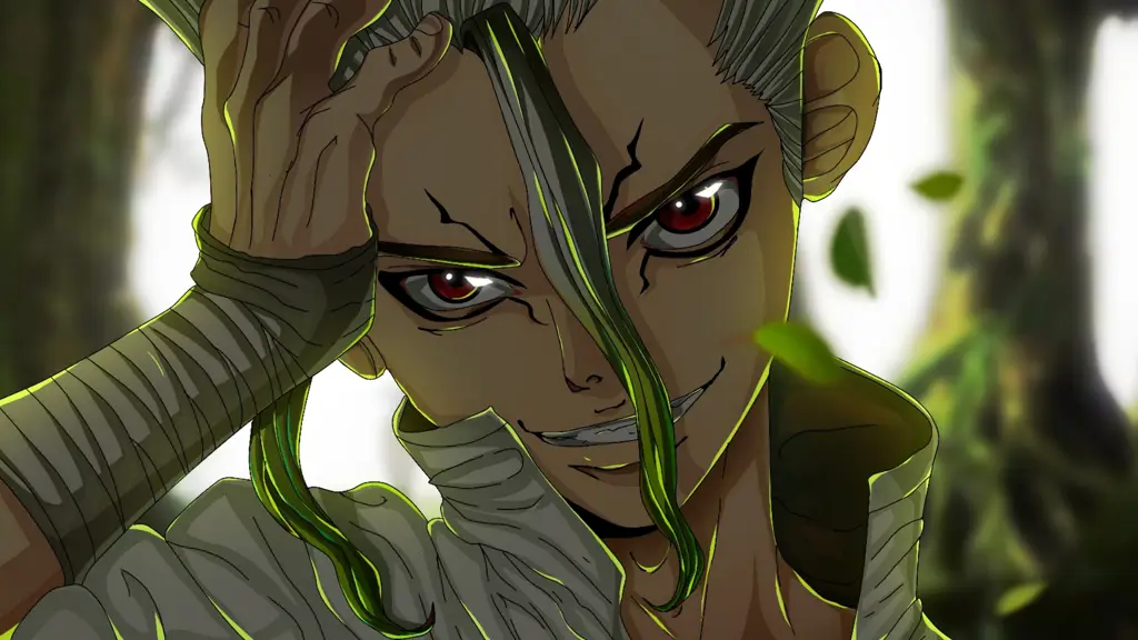 Gambar Senku Ishigami dari anime Dr. Stone