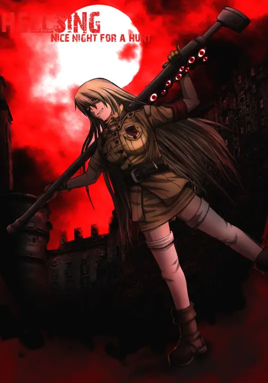 Gambar fan art Seras Victoria dari Hellsing