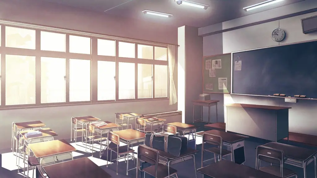 Ruang kelas sekolah anime