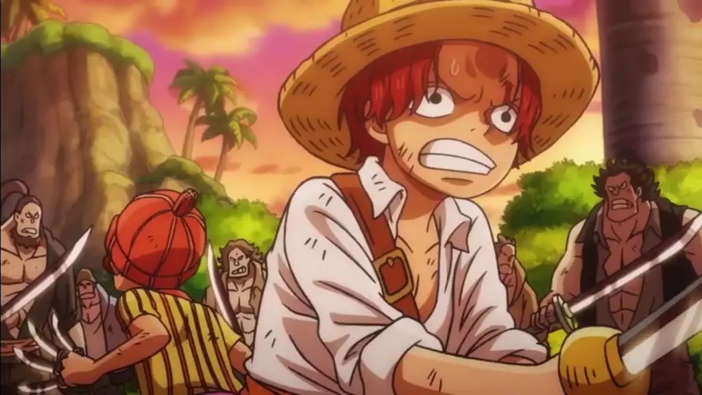 Gambar Shanks muda di One Piece