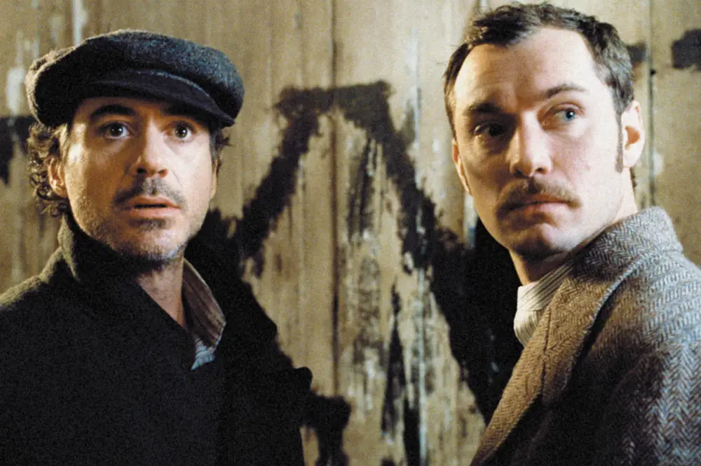 Foto Sherlock Holmes dan Dr. Watson bersama