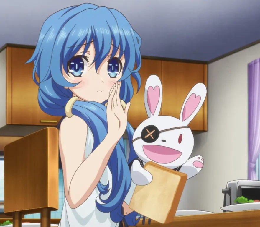 Adegan anime Date A Live II yang menampilkan Shido dan para Spirit