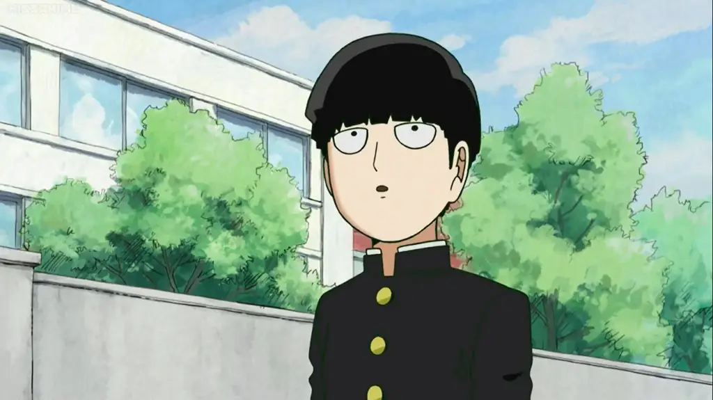 Gambar Shigeo Kageyama, karakter utama Mob Psycho 100