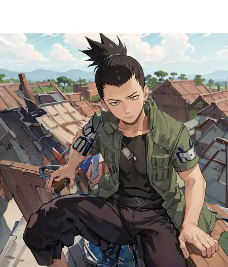 Shikamaru Nara sedang merencanakan strategi pertempuran