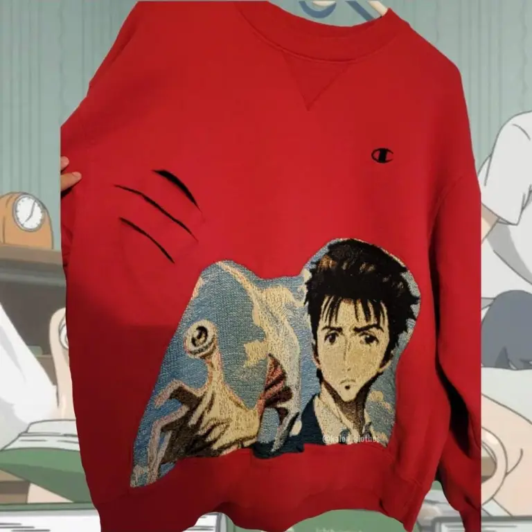 Gambar Shinichi dan Migi, karakter utama dalam Parasyte