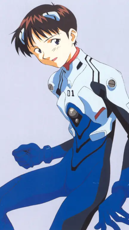 Gambar Shinji Ikari dalam Evangelion