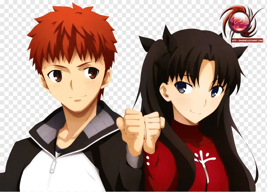 Gambar Shirou dan Saber dalam Fate Stay Night Season 1