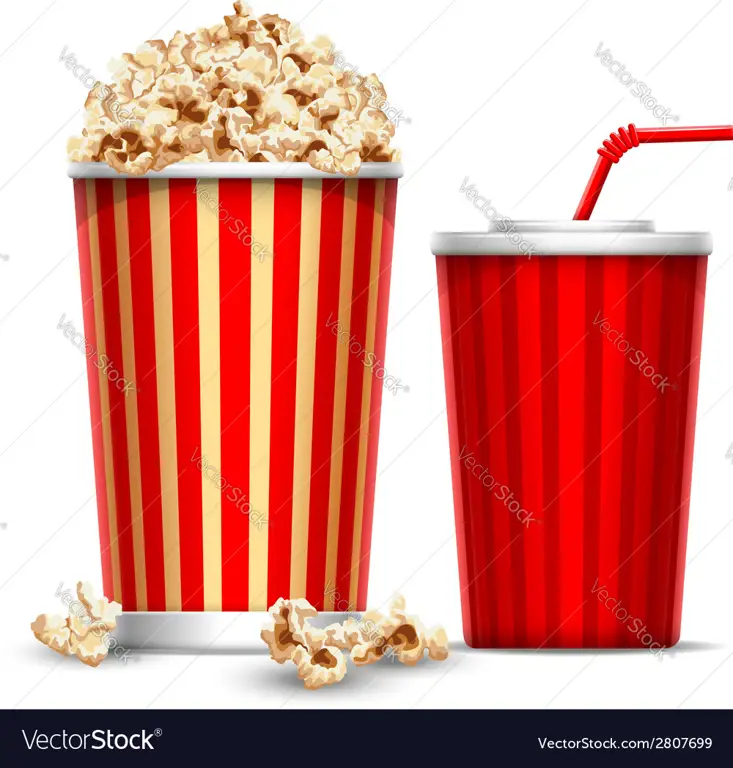 popcorn dan minuman untuk menonton film