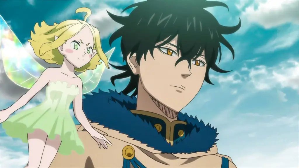 Yuno menggunakan sihirnya yang hebat di Black Clover chapter 166