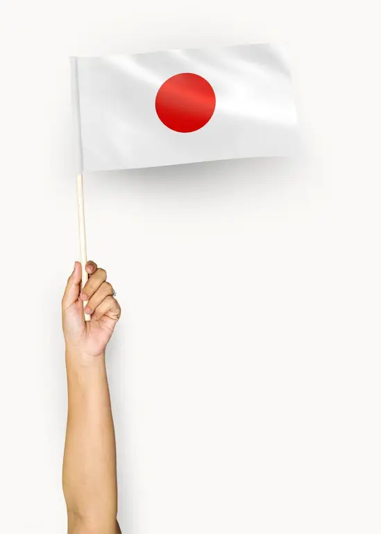 Bendera Jepang berkibar