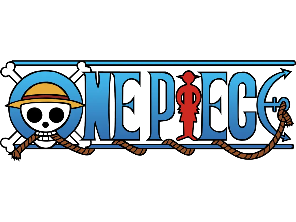 Gambar logo One Piece dengan simbol-simbol misterius