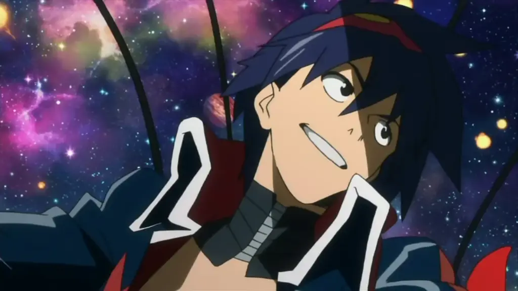 Gambar Simon dari anime Gurren Lagann