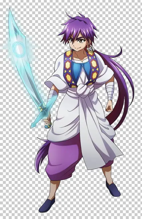 Gambar Sinbad, salah satu karakter penting dalam anime Magi