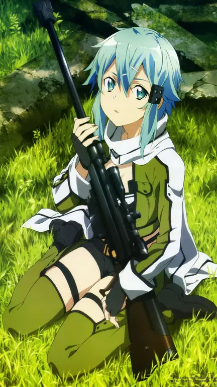 Sinon, salah satu karakter penting di Sword Art Online 2