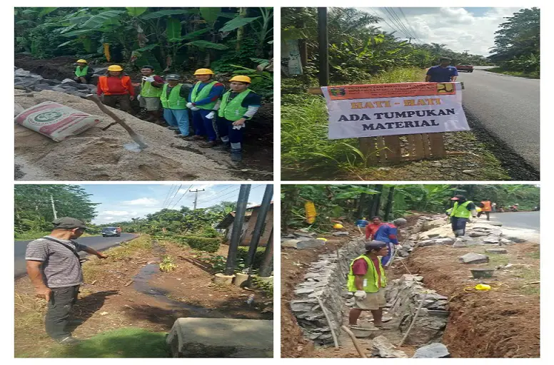 Gambar sistem drainase di Bandar Lampung