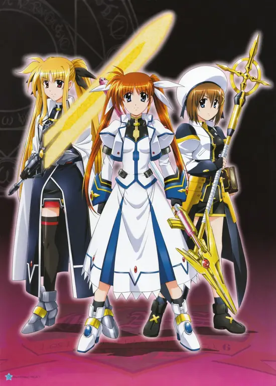 Ilustrasi sistem sihir dalam Lyrical Nanoha