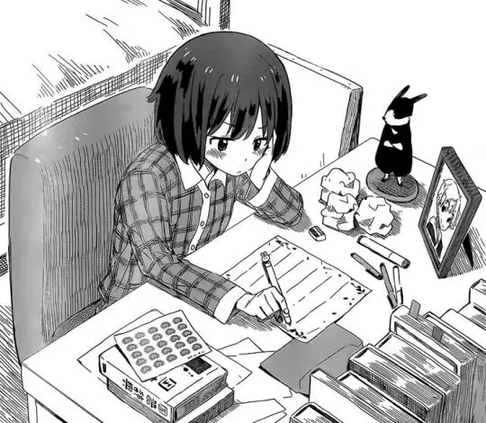 Siswa Pintar dalam Anime Ilustrasi siswa-siswa pintar bergaya anime sedang belajar