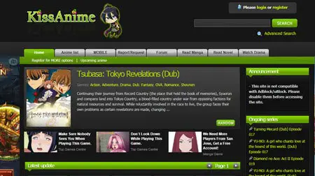 Gambar situs web download anime yang aman