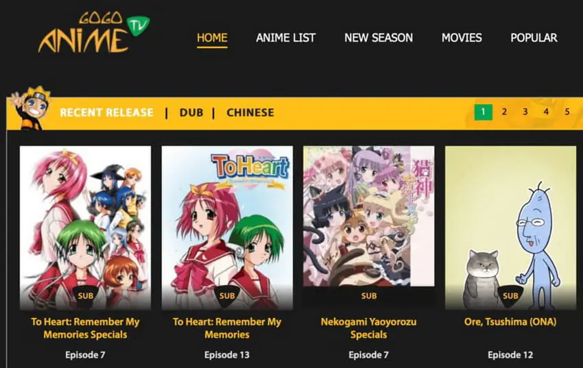 Gambar berbagai situs download anime