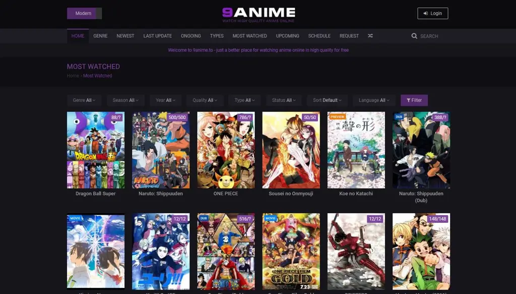 Gambar situs streaming anime legal