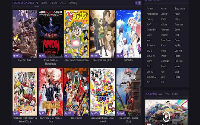 Gambar situs web streaming anime yang aman