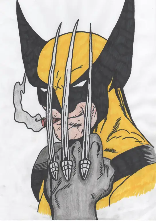 Sketsa wolverine