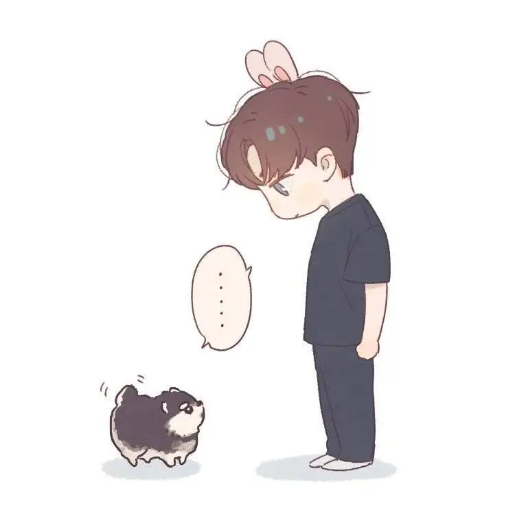 Gambar sketsa Jungkook chibi yang menggemaskan