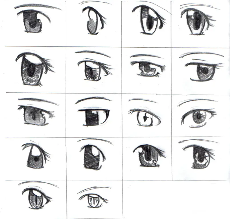 Gambar sketsa pensil gadis anime