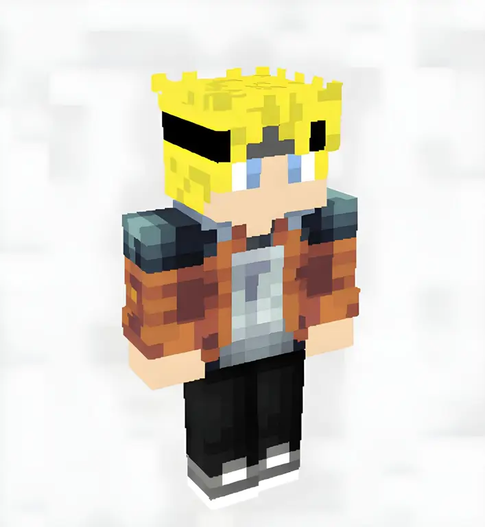 Contoh skin anime Minecraft berkualitas tinggi